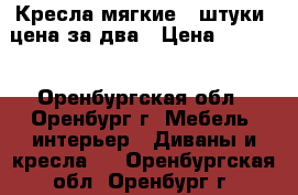 Кресла мягкие 2 штуки, цена за два › Цена ­ 3 000 - Оренбургская обл., Оренбург г. Мебель, интерьер » Диваны и кресла   . Оренбургская обл.,Оренбург г.